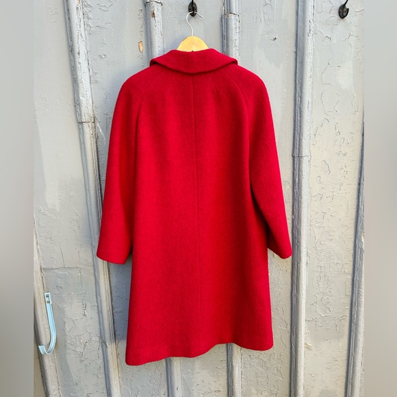Vintage Red 1960’s Shagmoor Coat, approx size 10 - Picture 16 of 16